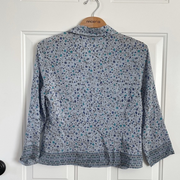 Loft Ann Taylor button down silk blouse - Picture 3 of 3